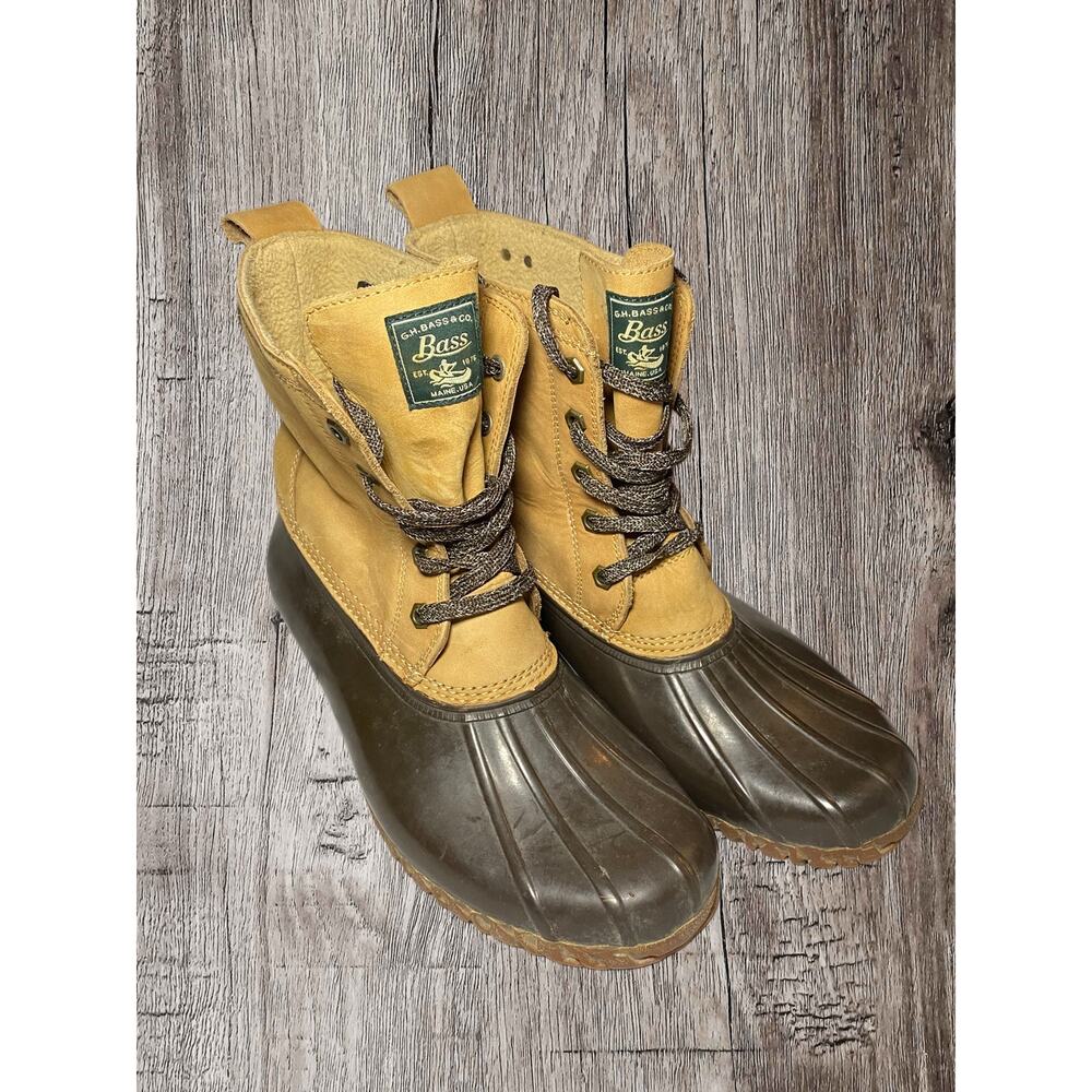 G.H. Bass waterproof women’s rain boots. Size 10